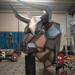 Welding ProjectPlans Drawings Bull Head (v1) (DXF, PDF)