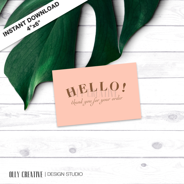 thank you card