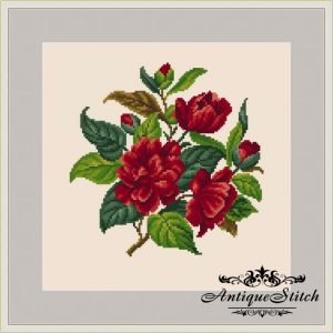 Berlin Woolwork Camellia Bouquet 36