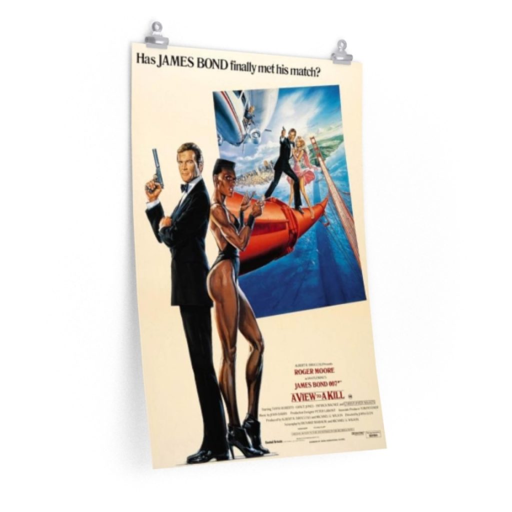 James Bond movie poster A view to a kill digital download - Crealandia