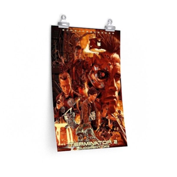 Terminator 2 movie poster fan art movie poster digital download