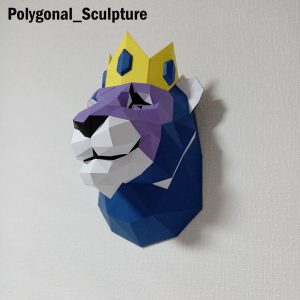En A4 Lion 45 см Polygonal Sculpture