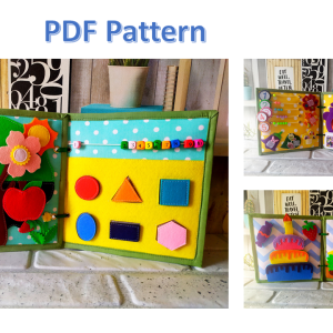Quiet Book Pattern Felt book Template Quiet book page ideas Gift for toddler Quiet book pattern
