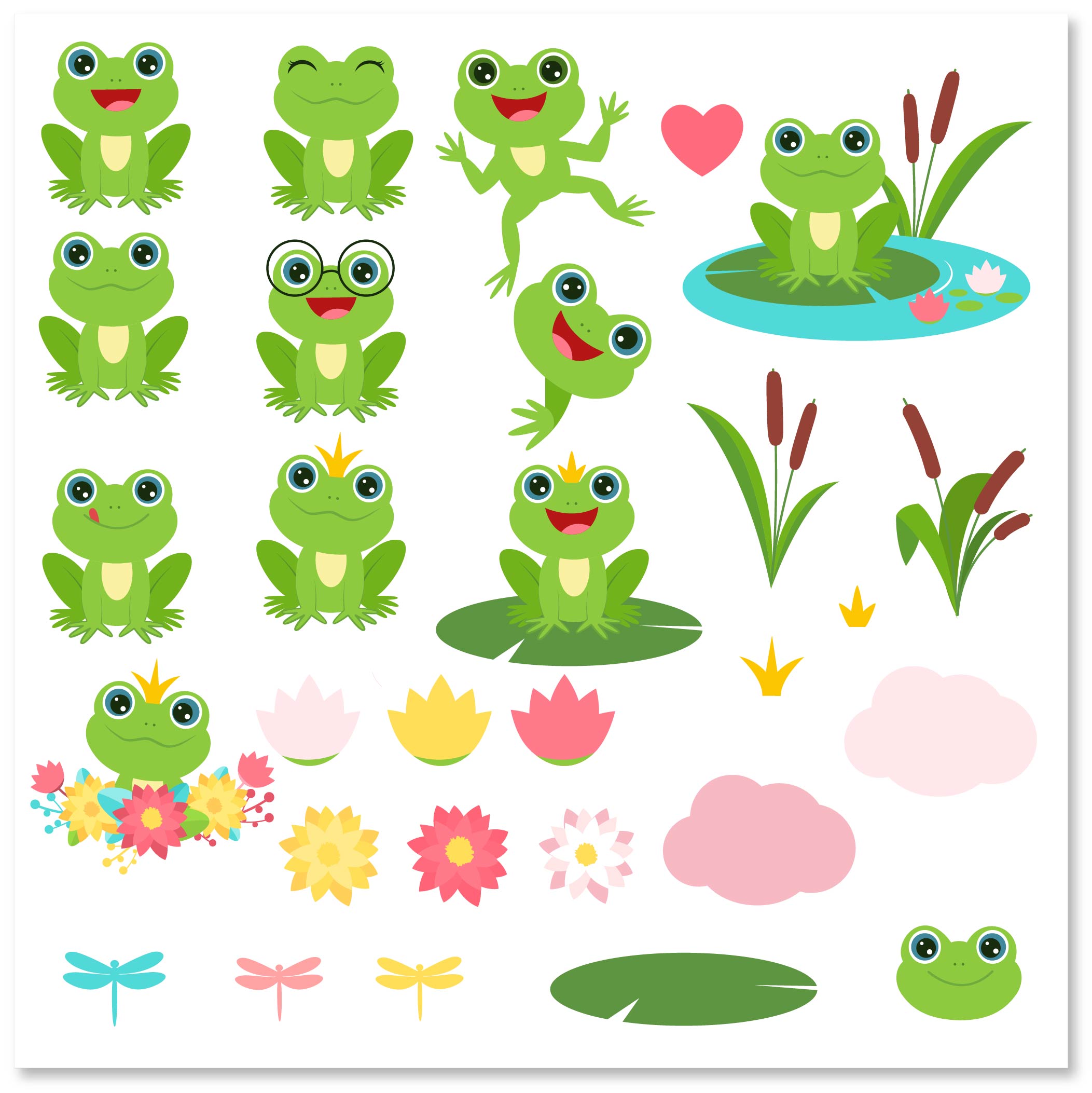 frog family clip art