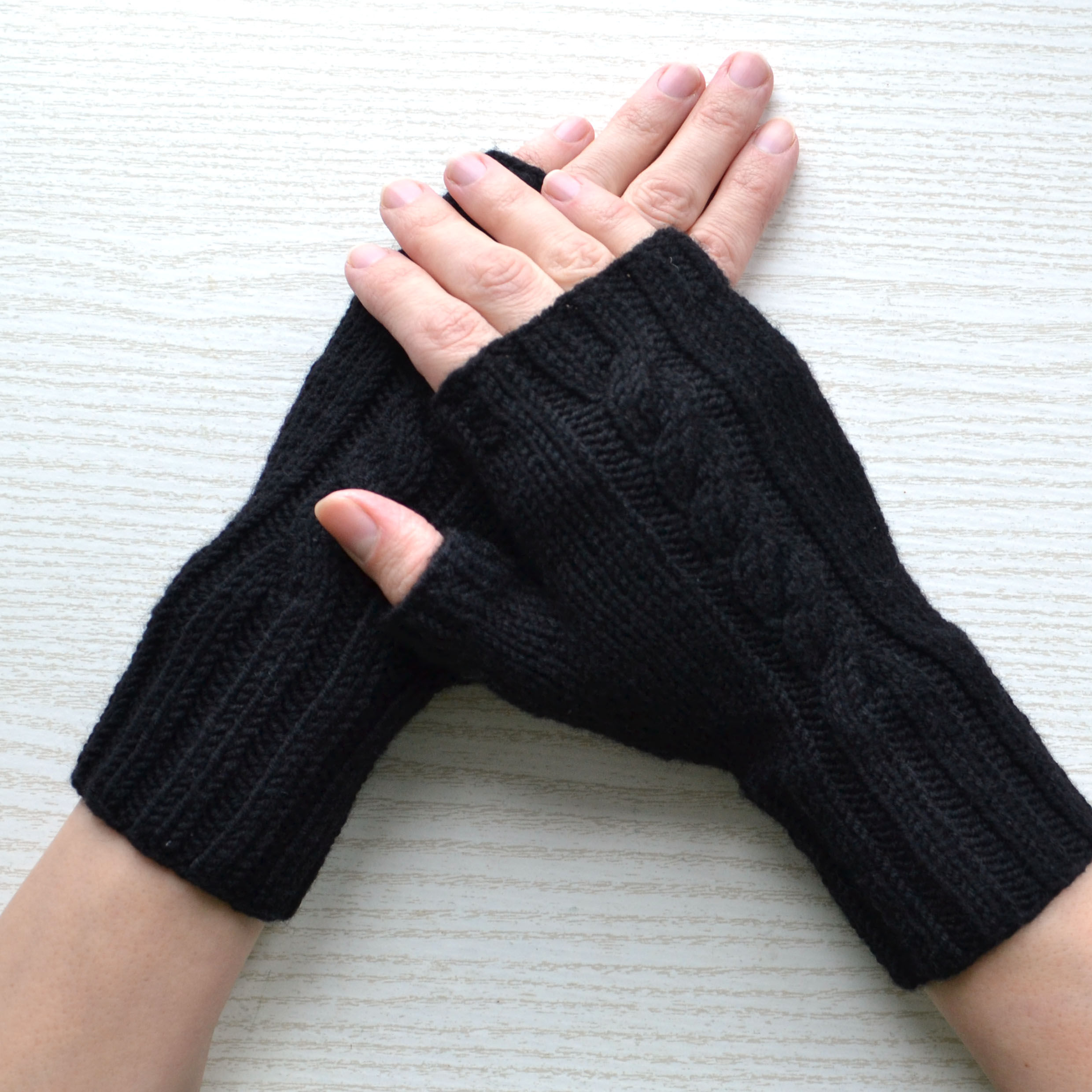 womens wool fingerless gloves