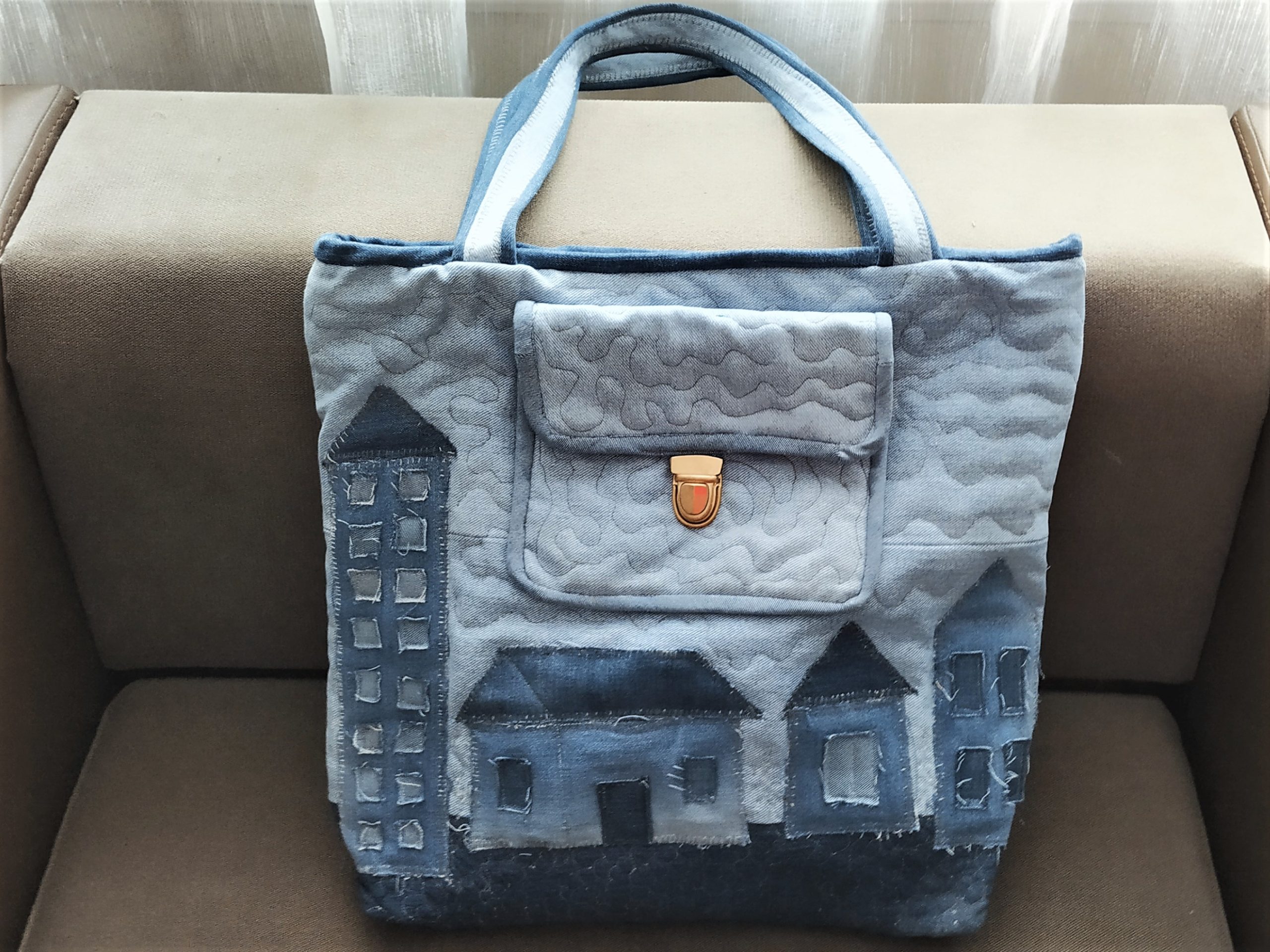 Denim bag, Embroidered bag, Handmade denim bag, Hand embroidered purse,  Boho bag - Shop oksunnybunny Handbags & Totes - Pinkoi