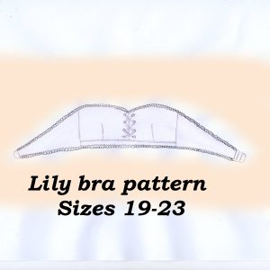 Wired bra pattern, Cotton underwire bra pattern plus size