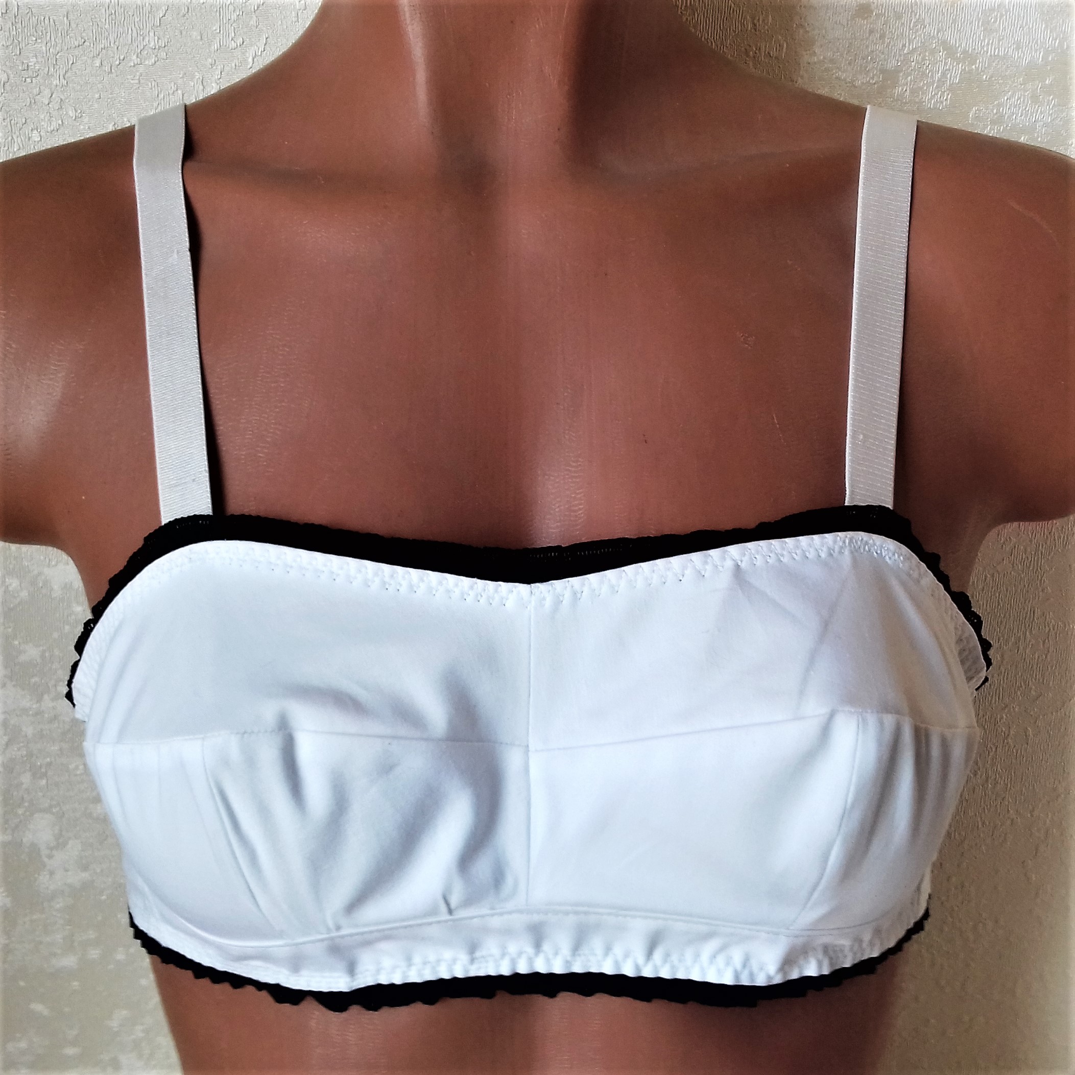 Wireless bra pattern plus size, Linen bra sewing pattern