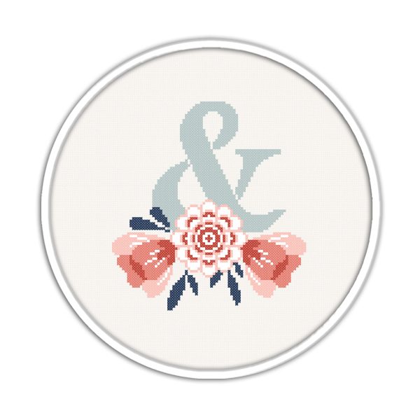 Ampersand Cross Stitch Pattern