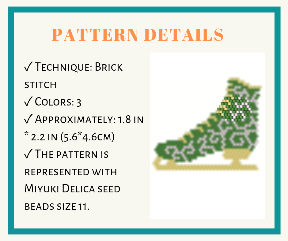 Brick stitch figure skates bead pattern 2 brickstitchbeadpattern