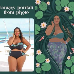 Fantasy portrait from photo