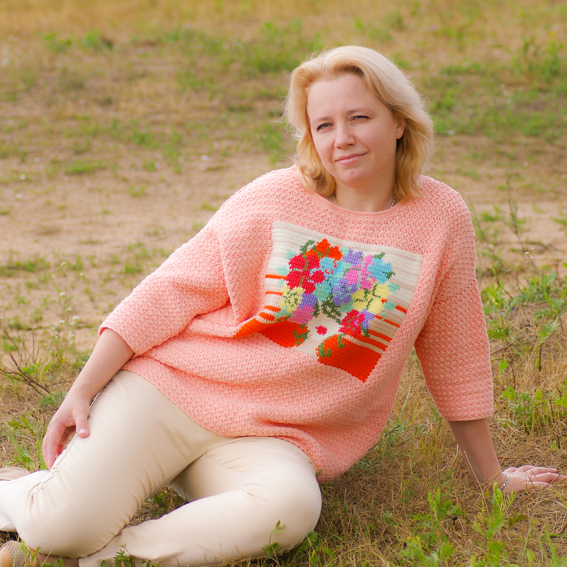 Suéter a crochet para mujer oversize! 