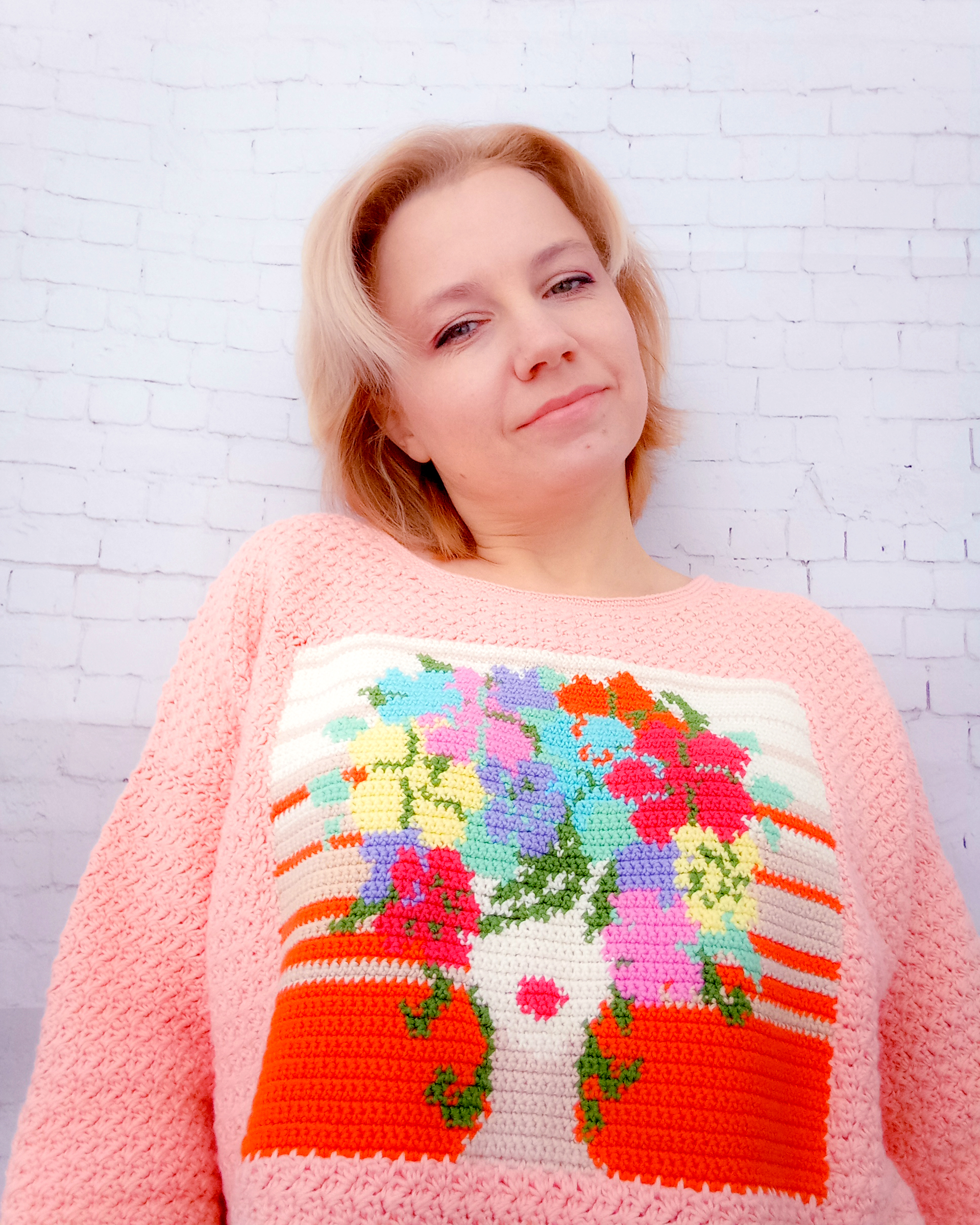 Miracle Crochet Sweater for Women in Beige