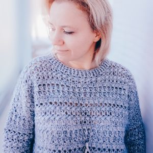 Oversized textured women sweater crochet pattern diagrams