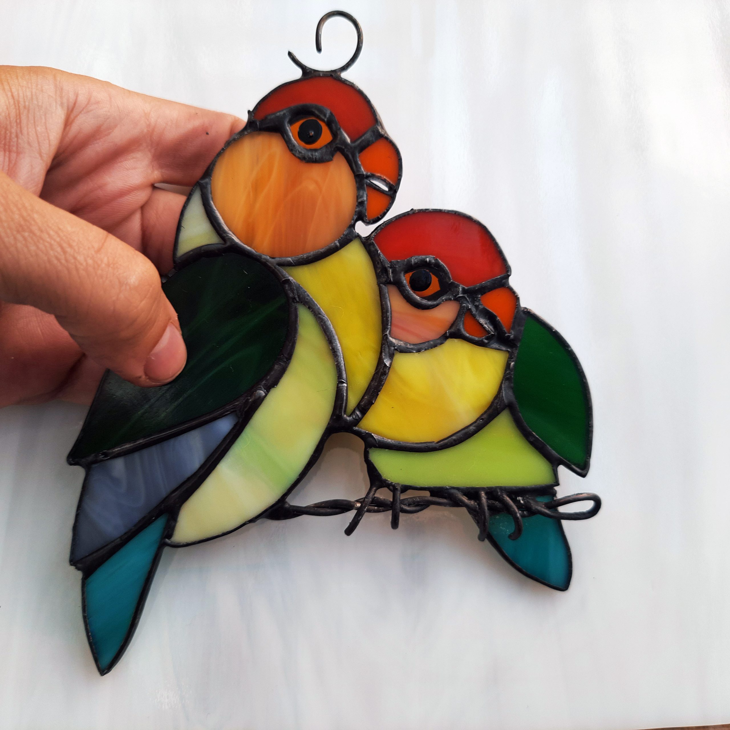 Birds Suncatcher Kit Arts and Crafts Kit Stained Glass Bird DIY