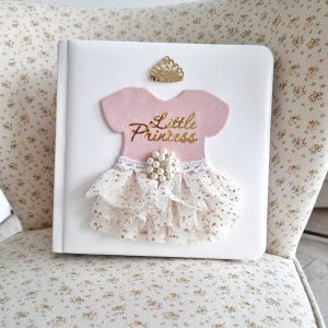 Personalized baby memory book. Baby girl gift personalized