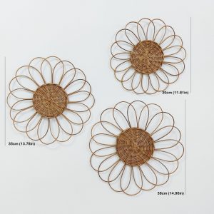 Hanging wall baskets decor – Handmade set for living rooms