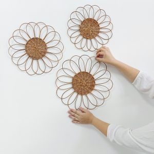 Hanging wall baskets decor – Handmade set for living rooms