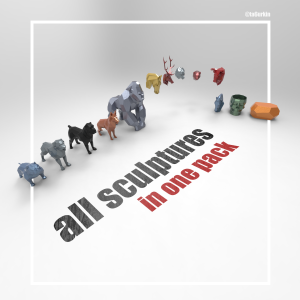 All Sheet Metal Templates Sculptures Projects (dxf, PDF)
