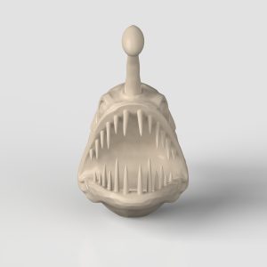 3D Model STL CNC Router file 3dprintable Deep Angler Fish