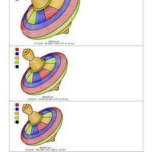 Machine embroidery design Toy Whirligig
