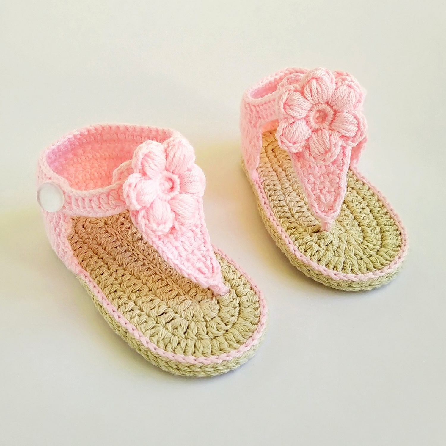 Baby girl crochet on sale sandals