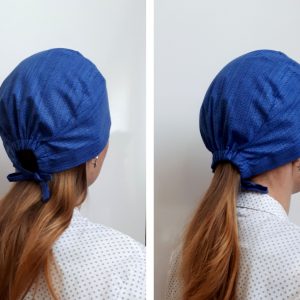Drawstring scrub cap