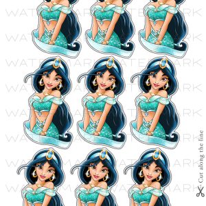 Print and cut, princess cupcake topper, diy materials
