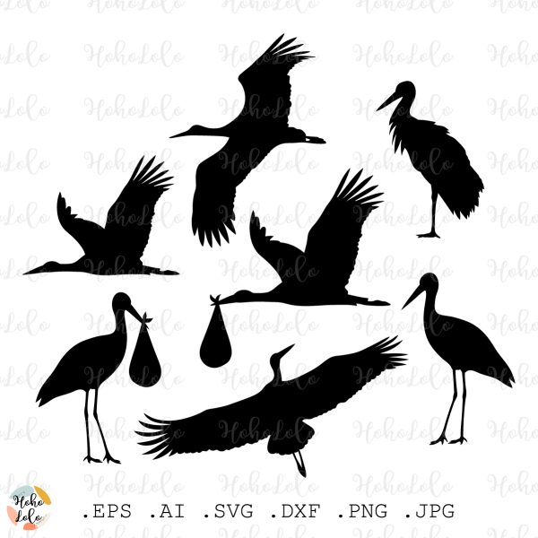 Stork Svg Silhouette