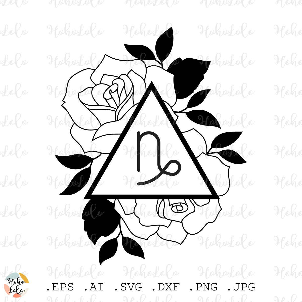 Rose flower keychain svg Rose svg Rose split monogram svg