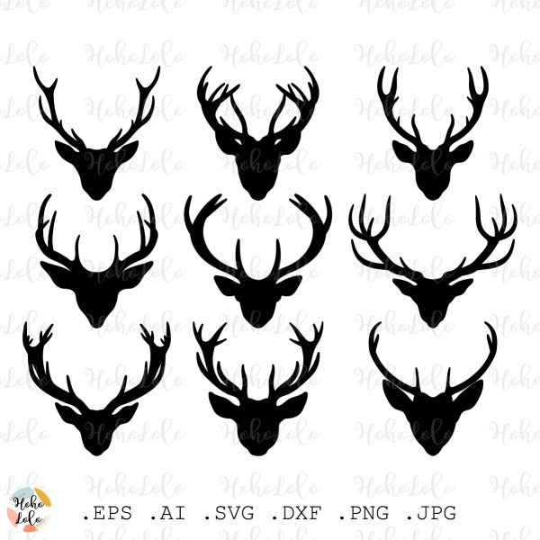 Deer Antlers Svg
