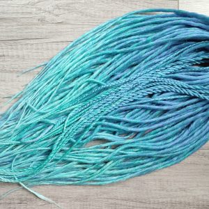 Mermaid Ombre Synthetic dreadlocks extensions turquoise dreadlock