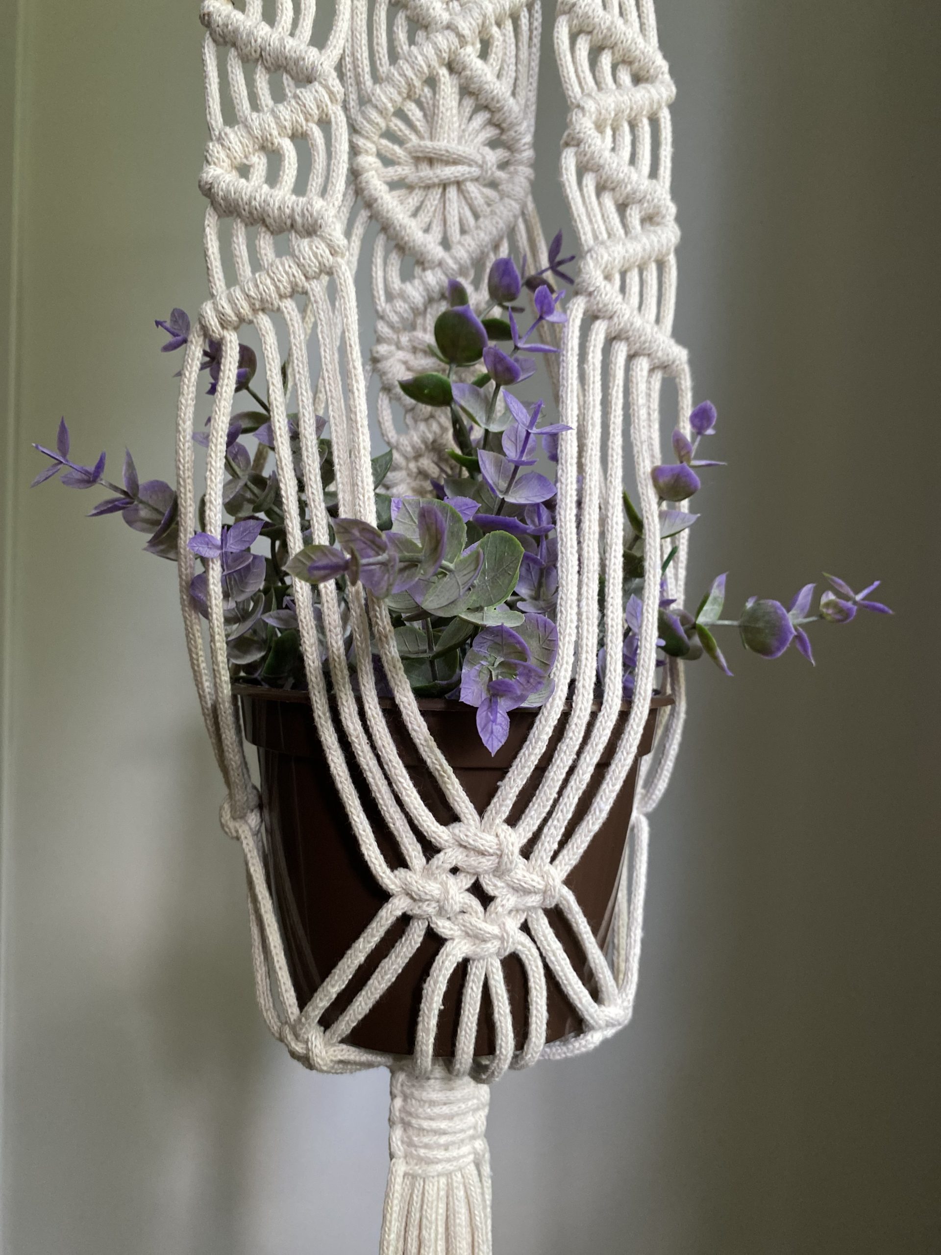 Macrame Plant Hanger Pattern PDF, Boho Decor DIY Tutorial - Crealandia