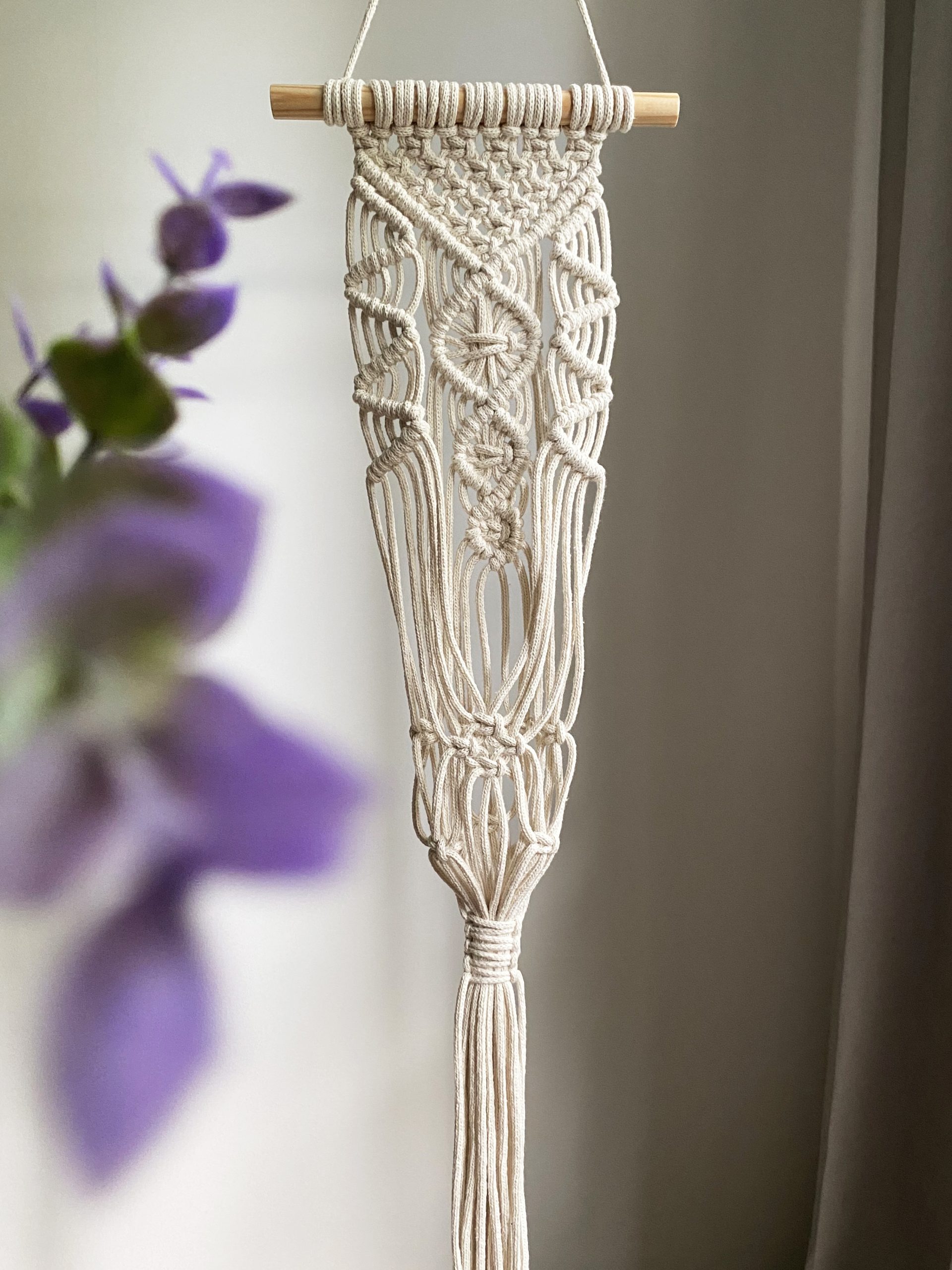 Macrame Plant Hanger Pattern PDF, Boho Decor DIY Tutorial - Crealandia