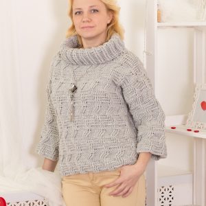 Women chunky sweater crochet pattern Miranda