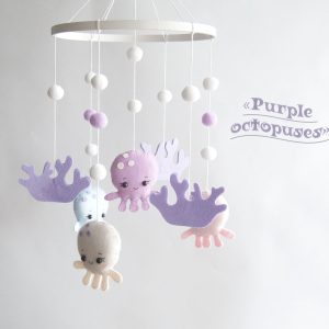 Octopus baby mobile