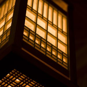 Classic japanese-style hanging night light shoji lantern