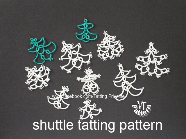 PDF Tatting Pattern, Christmas Bundle, Digital Download - Crealandia