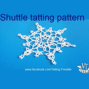 Tatting Pattern PDF Doily flower Bud for Shuttle With Photo-instruction for  Beginners 