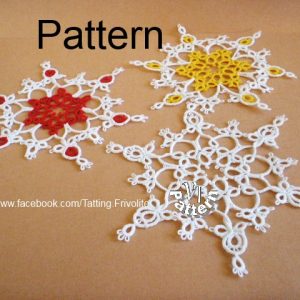 Tatting Pattern PDF Doily flower Bud for Shuttle With Photo-instruction for  Beginners 