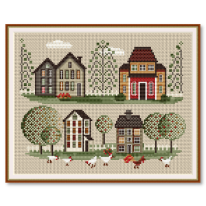 Pattern Summer village 173