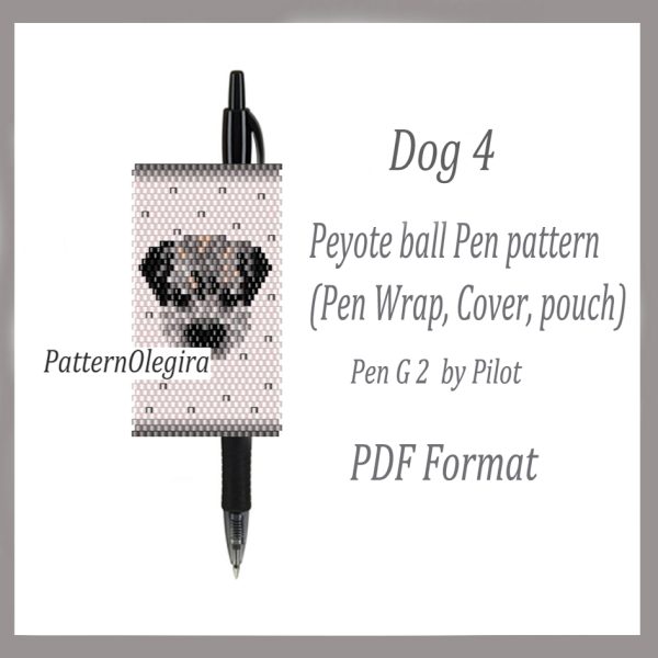 DOG 4 bead pattern PDF file