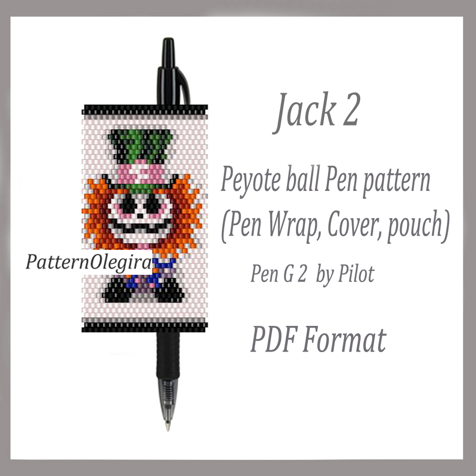 Jack bead pattern Bead pen wraps Olegirabeadpatterns