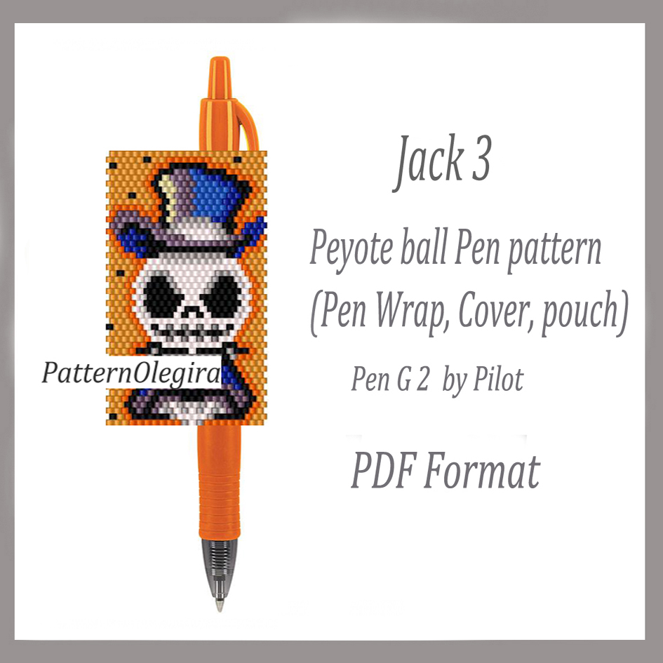 Jack bead pattern Bead pen wraps Olegirabeadpatterns