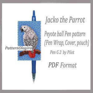 JACKO THE PARROT bead pattern PDF file
