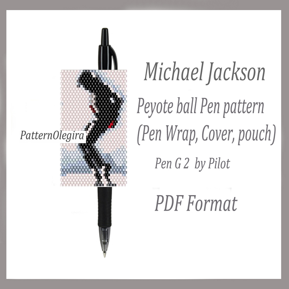 MICHAEL JACKSON bead pattern PDF file Bead pen wraps pilot G2 1 MICHAEL JACKSON bead pattern PDF file