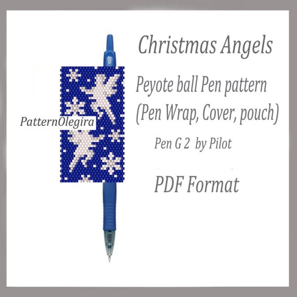 CHRISTMAS ANGELS Bead patterns PDF file Bead cover pen Bead pen wraps Olegirabeadpatterns Beading patterns
