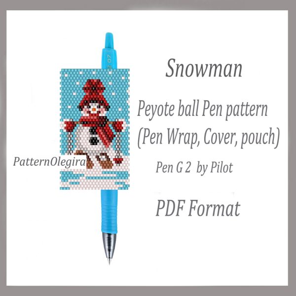 SNOWMAN bead pattern PDF file