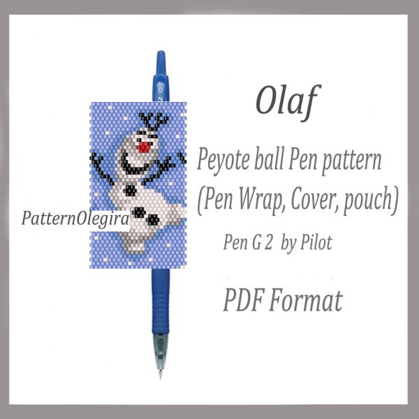 SNOWMAN OLAF bead pattern PDF file