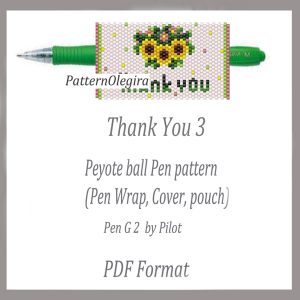 THANK YOU 3 bead pattern PDF file